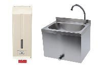 Hand washing sinks and accessories