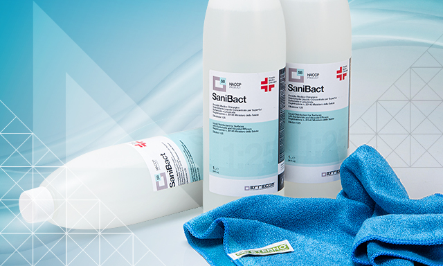 Sanibact for deep disinfecting level cleaning